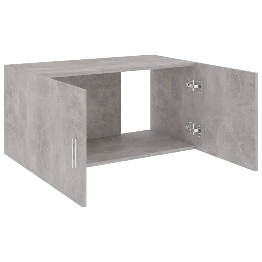 Hangkast 80x39x40 cm spaanplaat betongrijs Betongrijs