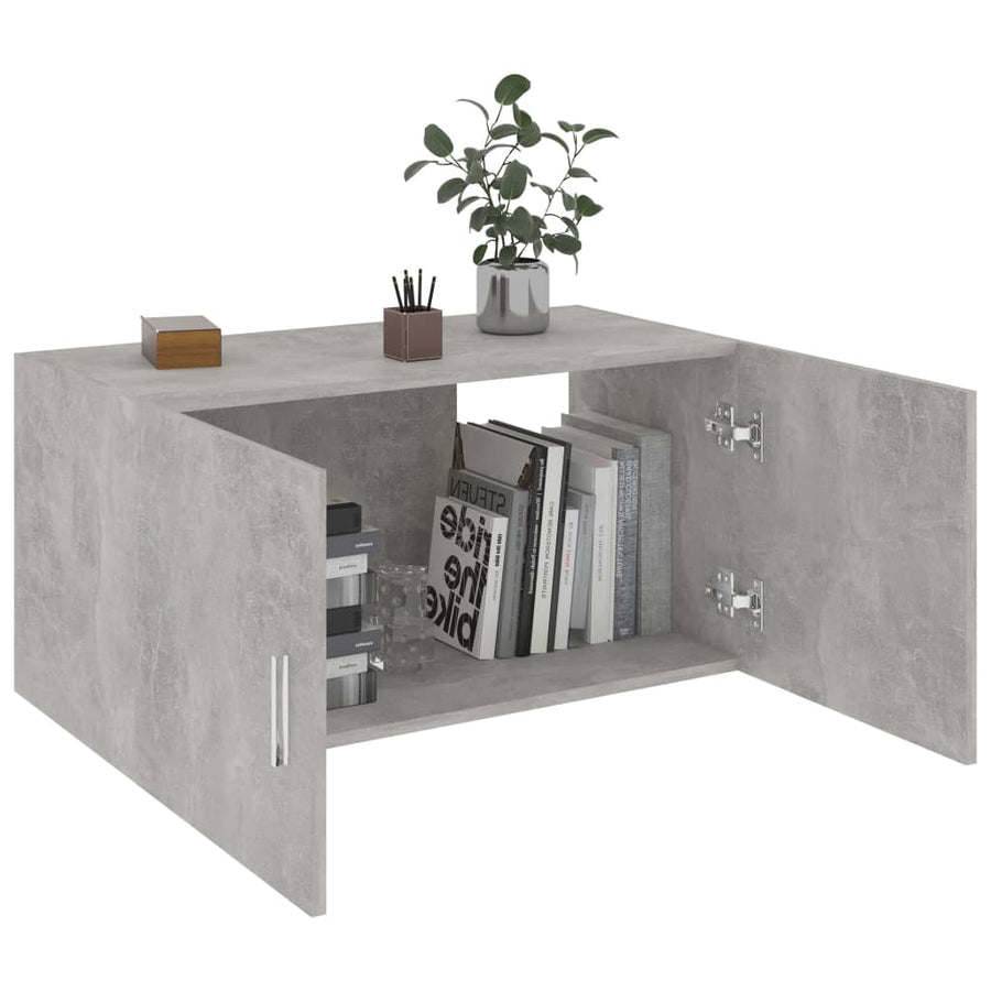 Hangkast 80x39x40 cm spaanplaat betongrijs Betongrijs