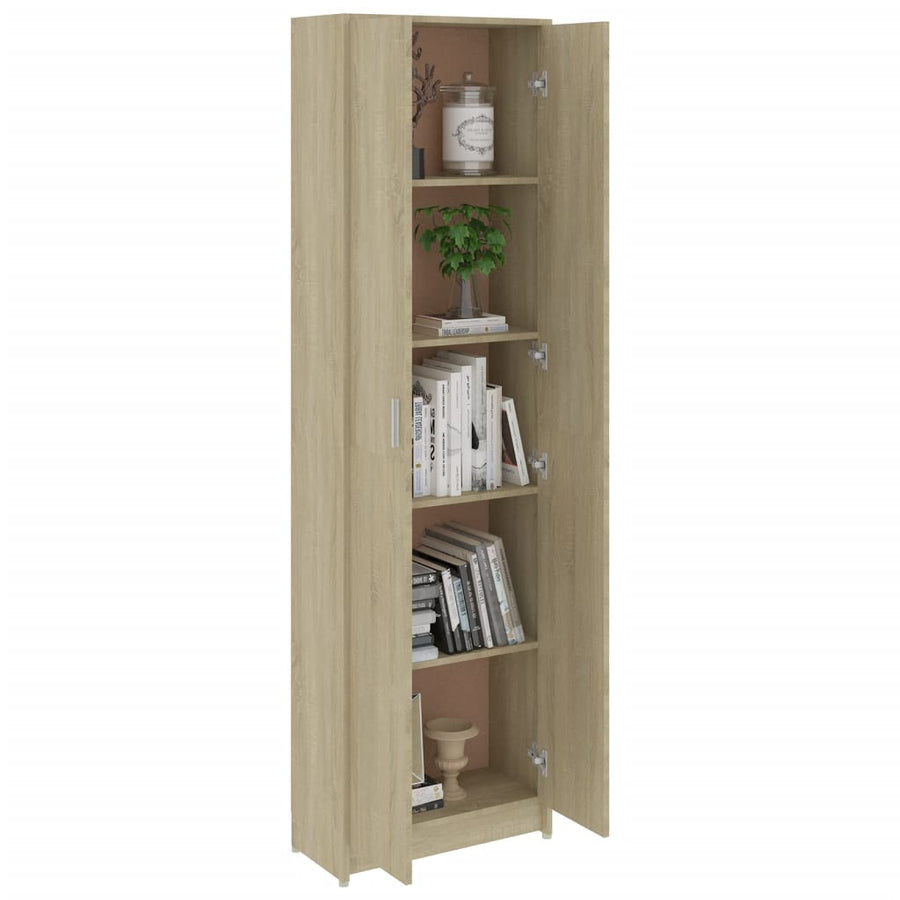 Gangkast 55x25x189 cm bewerkt hout sonoma eikenkleurig