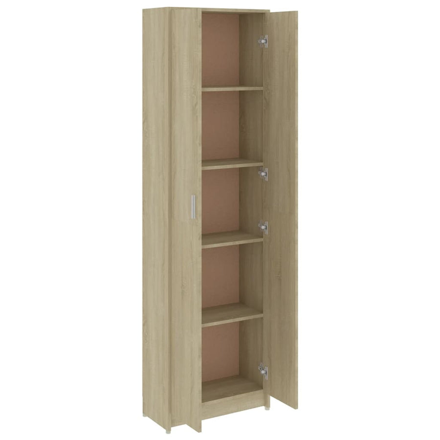 Gangkast 55x25x189 cm bewerkt hout sonoma eikenkleurig