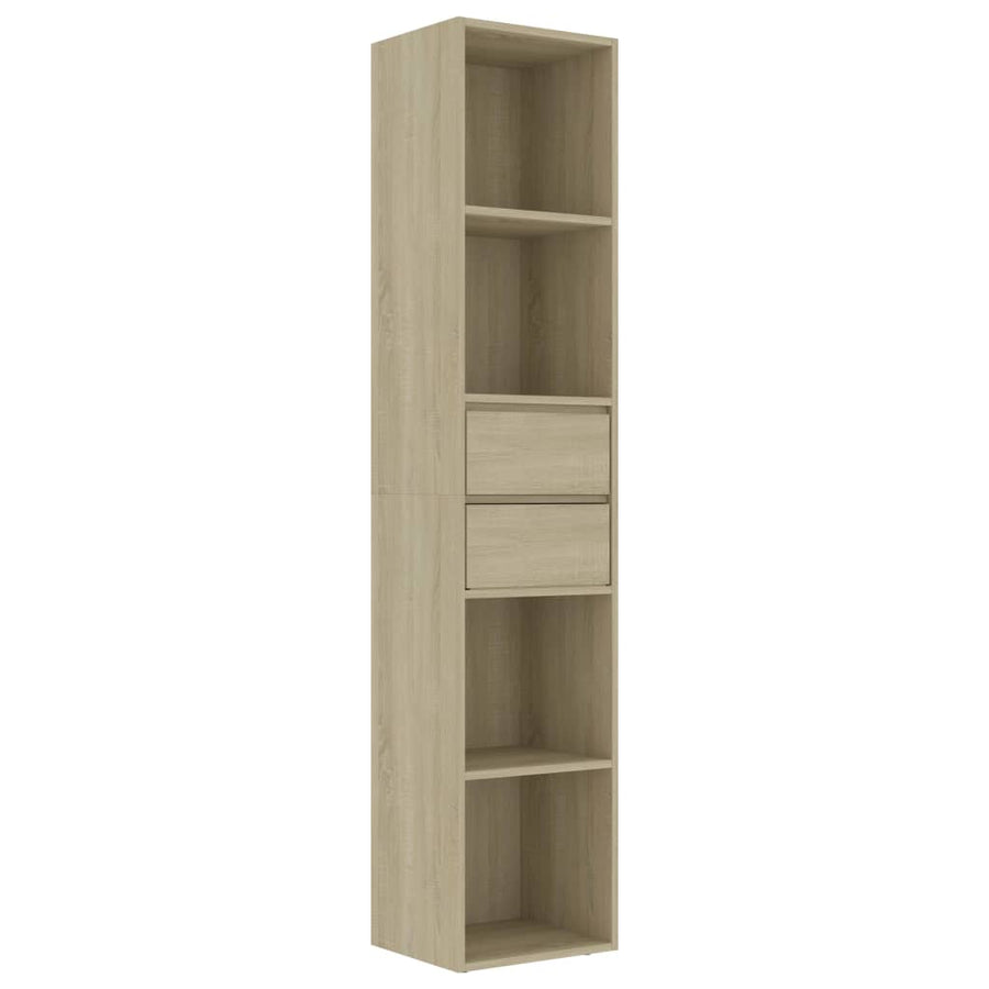 Boekenkast 36x30x171 cm spaanplaat sonoma eikenkleurig Sonoma eiken
