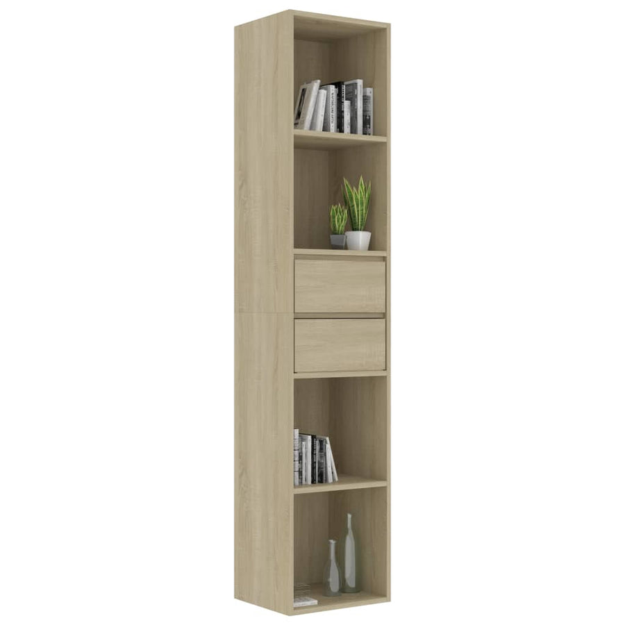 Boekenkast 36x30x171 cm spaanplaat sonoma eikenkleurig Sonoma eiken