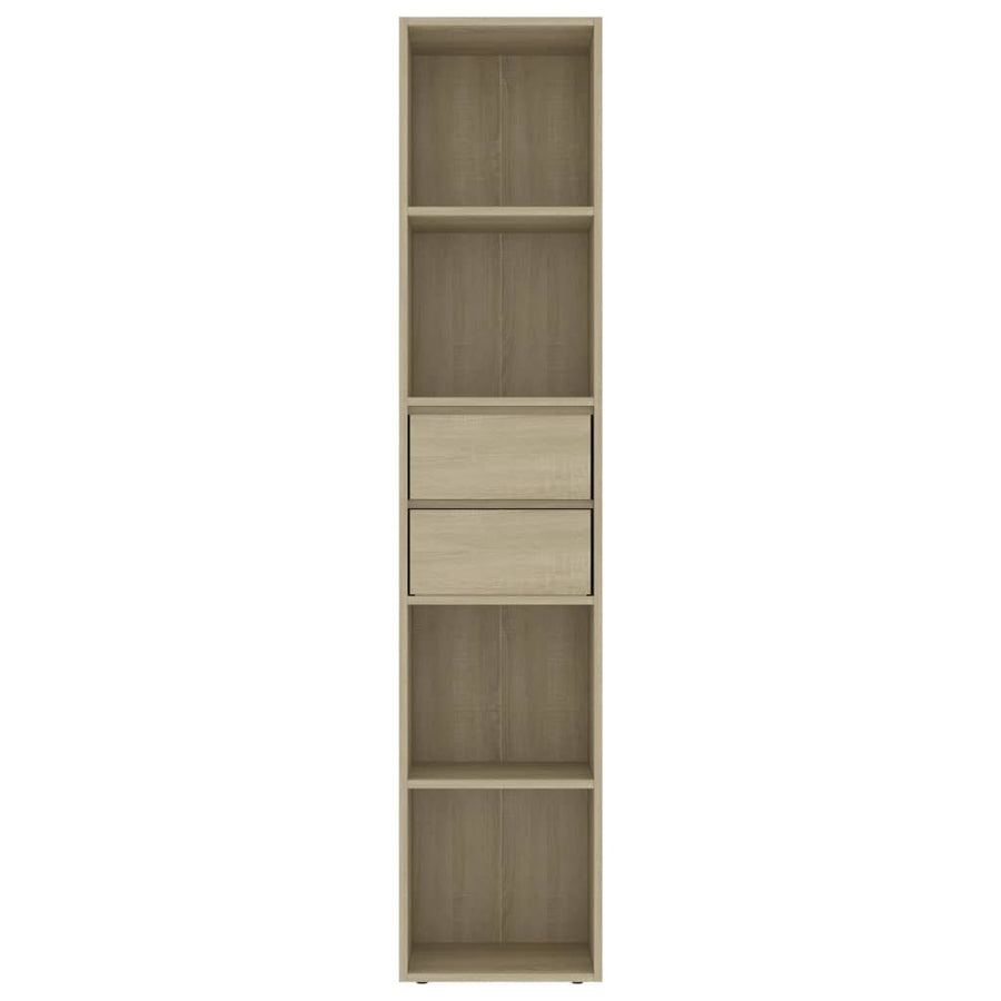 Boekenkast 36x30x171 cm spaanplaat sonoma eikenkleurig Sonoma eiken
