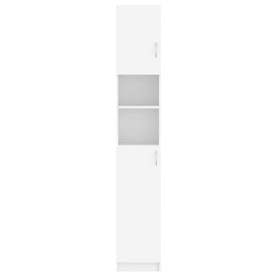 Badkamerkast 32X25,5X90 Cm Bewerkt Hout Wit