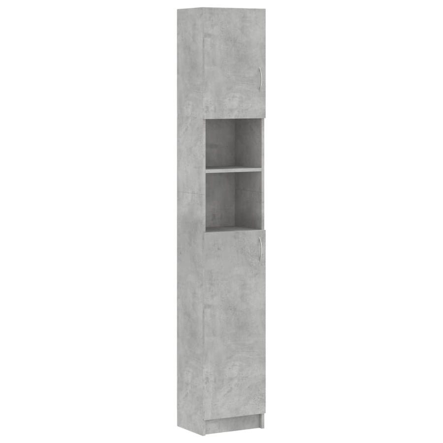 Badkamerkast 32X25,5X90 Cm Spaanplaat Betongrijs