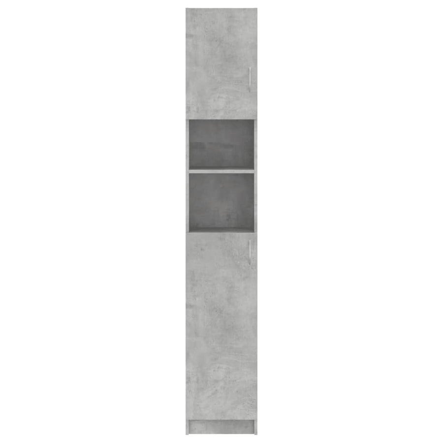 Badkamerkast 32X25,5X90 Cm Spaanplaat Betongrijs