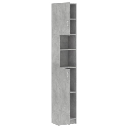 Badkamerkast 32X25,5X90 Cm Spaanplaat Betongrijs
