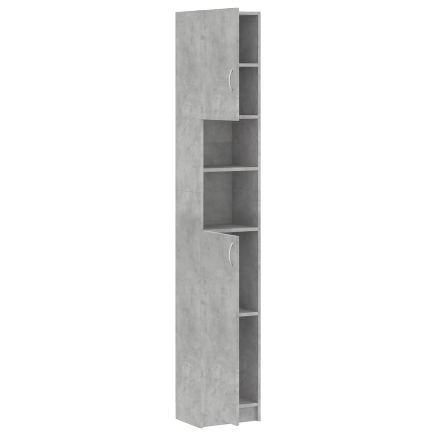 Badkamerkast 32X25,5X90 Cm Spaanplaat Betongrijs