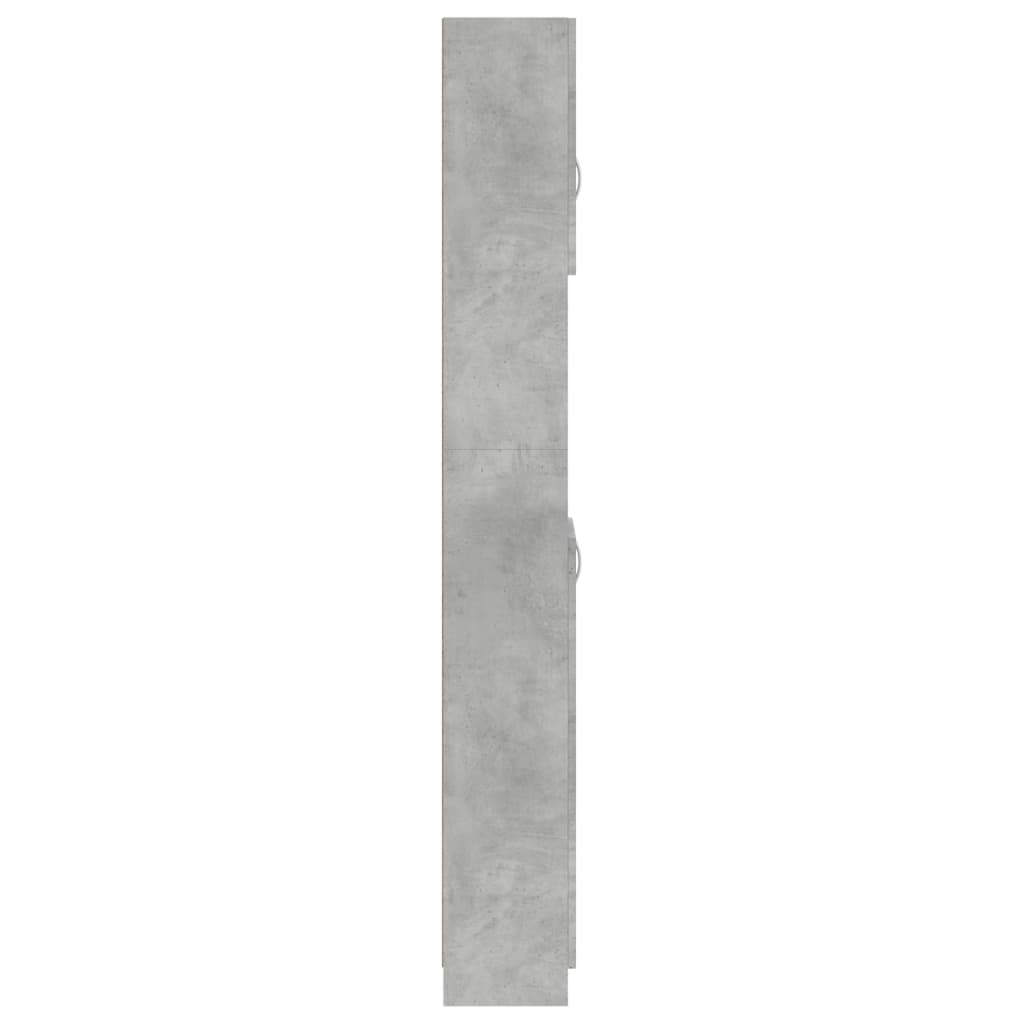 Badkamerkast 32X25,5X90 Cm Spaanplaat Betongrijs
