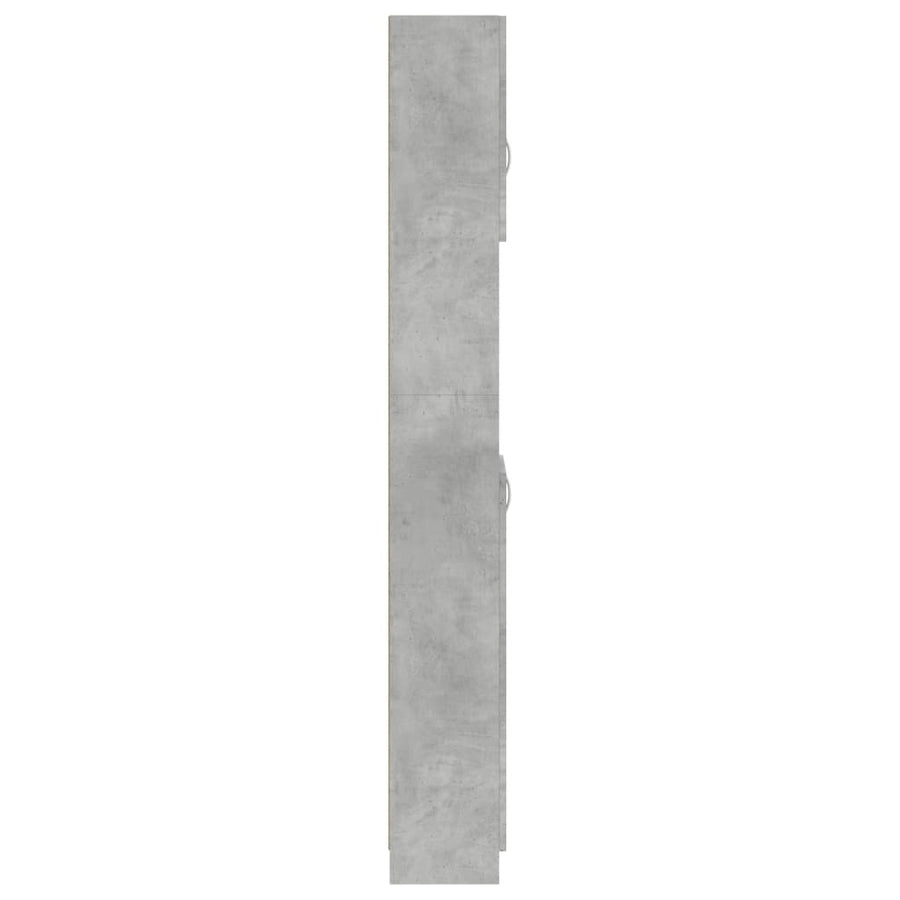 Badkamerkast 32X25,5X90 Cm Spaanplaat Betongrijs