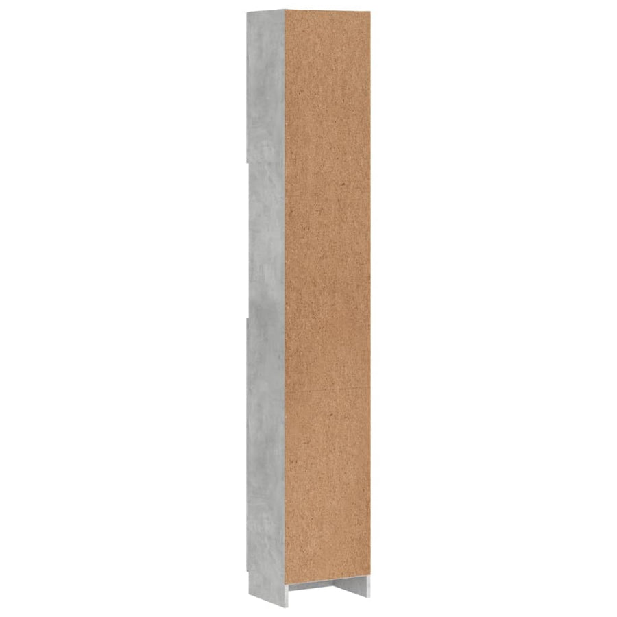 Badkamerkast 32X25,5X90 Cm Spaanplaat Betongrijs