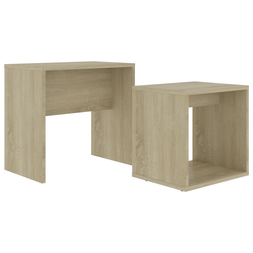 Salontafelset 48X30X45 Cm Spaanplaat Kleurig Sonoma eiken