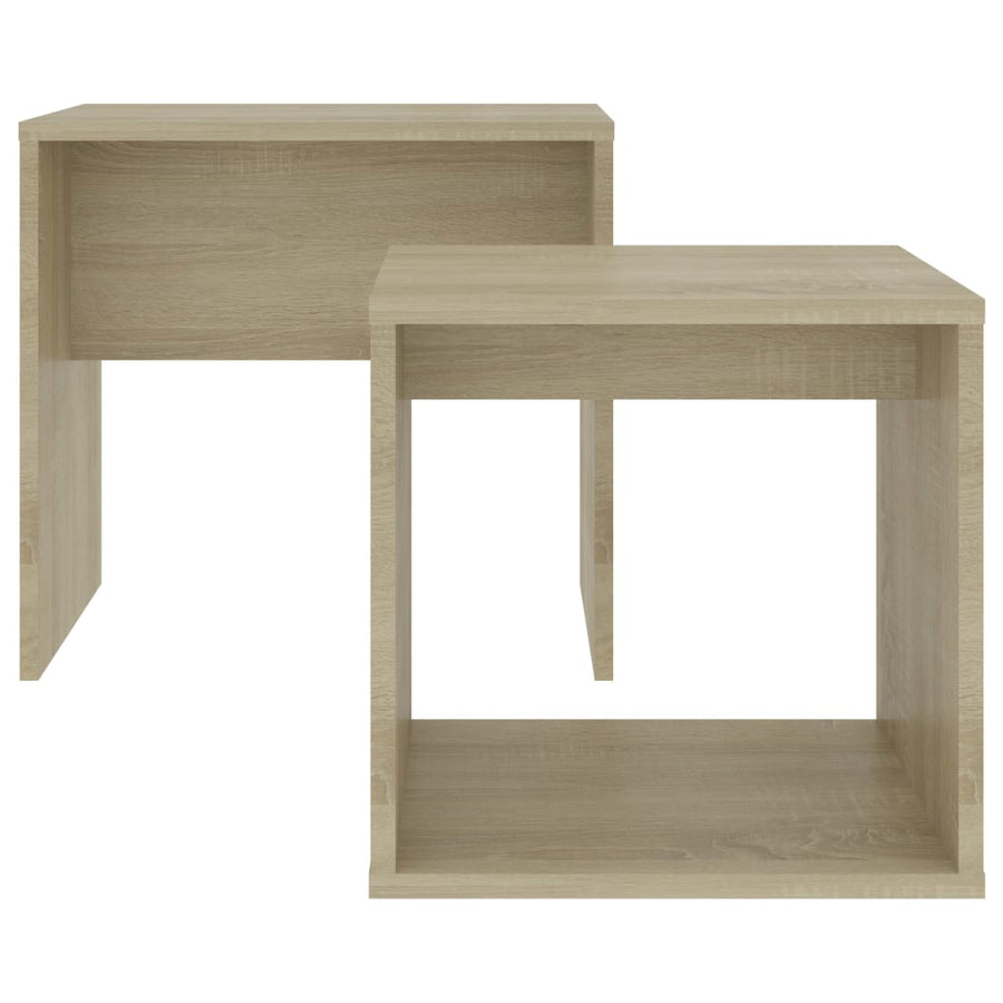 Salontafelset 48X30X45 Cm Spaanplaat Kleurig Sonoma eiken