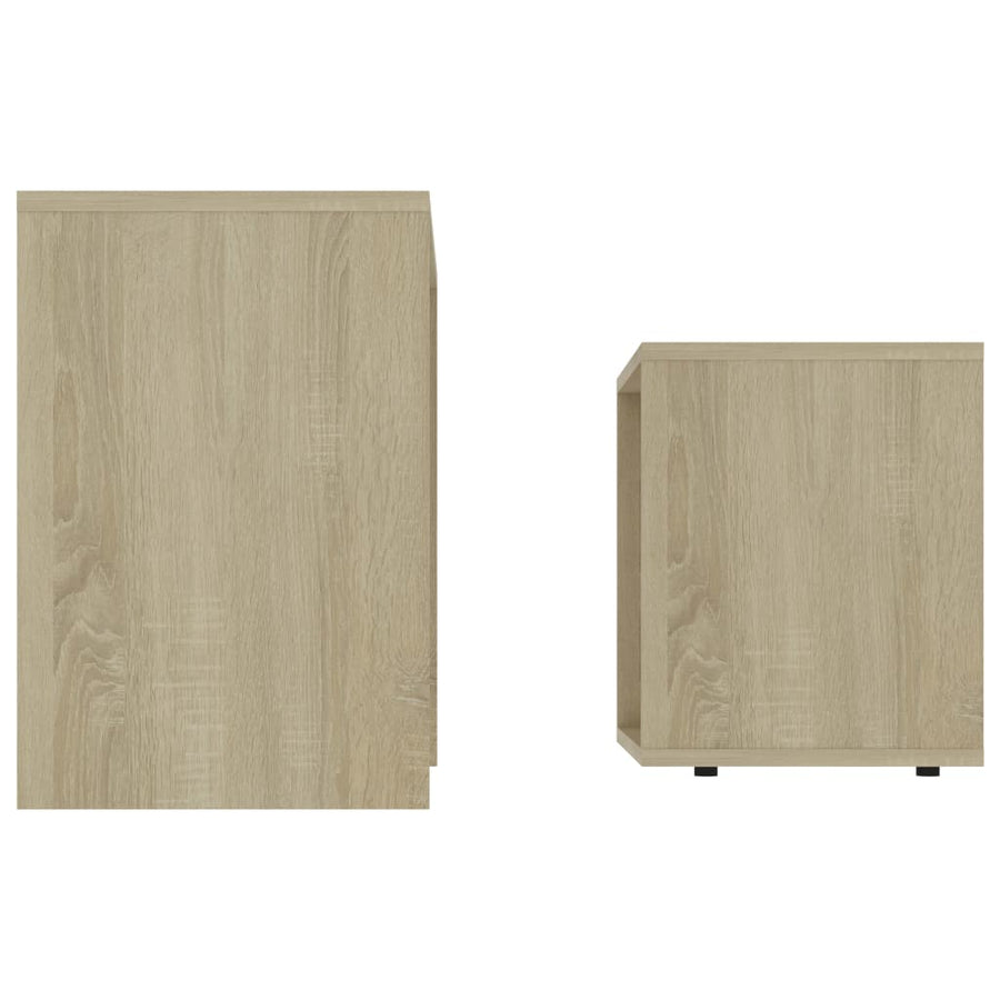 Salontafelset 48X30X45 Cm Spaanplaat Kleurig Sonoma eiken