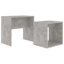 Salontafelset 48X30X45 Cm Spaanplaat Betongrijs
