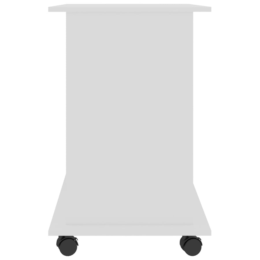Computerbureau 80X50X75 Cm Bewerkt Hout Wit