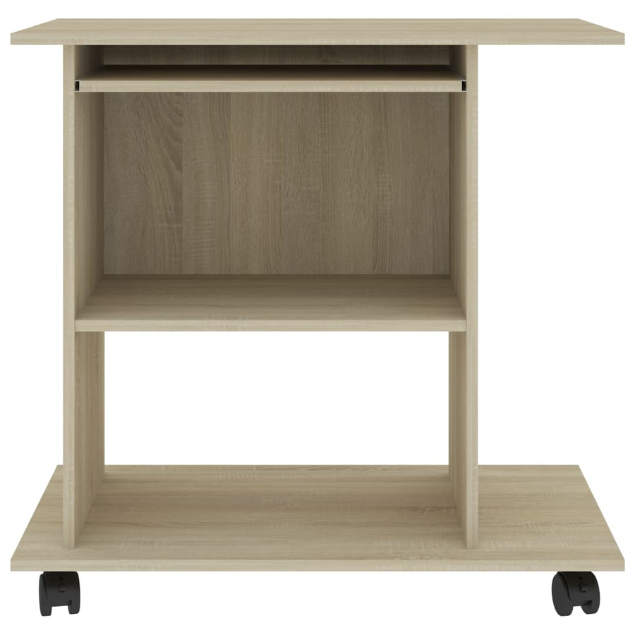 Computerbureau 80x50x75 cm spaanplaat sonoma eikenkleurig Sonoma eiken