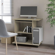 Computerbureau 80x50x75 cm spaanplaat sonoma eiken