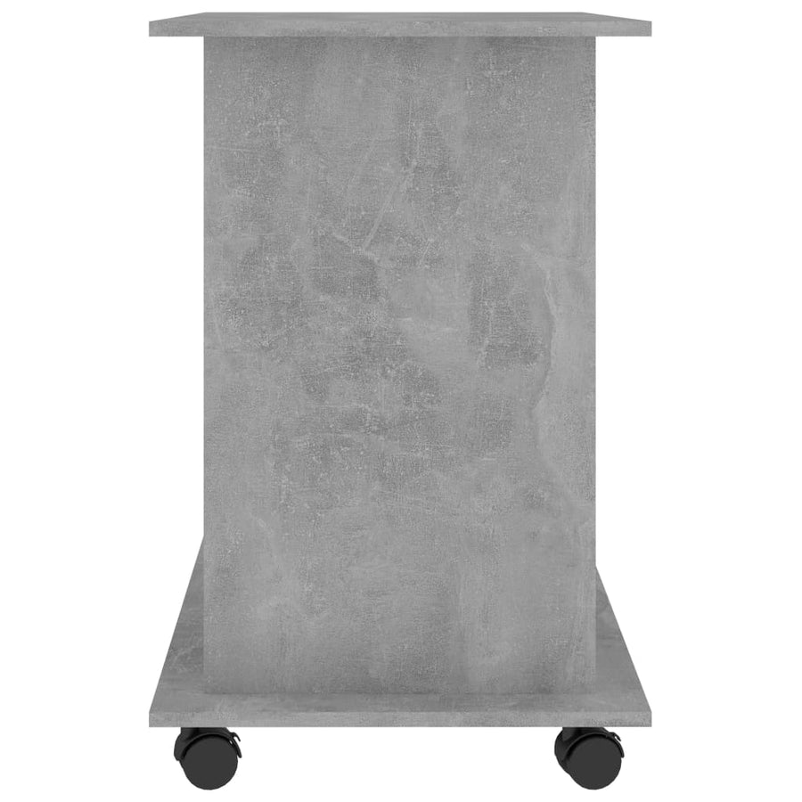 Computerbureau 80x50x75 cm spaanplaat betongrijs Betongrijs