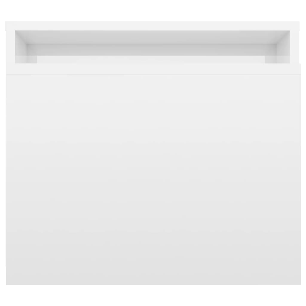 Salontafelset 00X48X40 Cm Spaanplaat Hoogglans wit