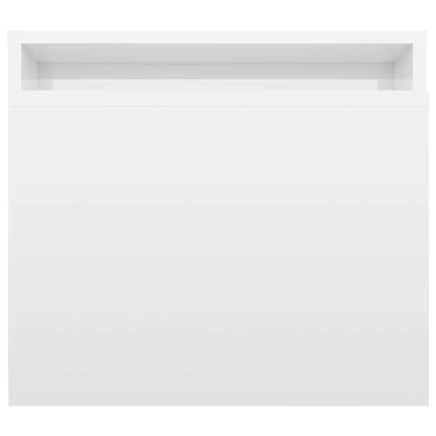 Salontafelset 00X48X40 Cm Spaanplaat Hoogglans wit