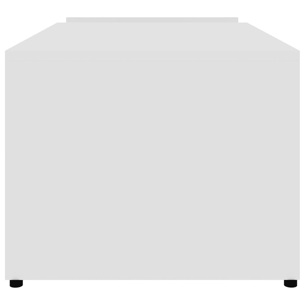 Salontafel 90X45X35 Cm Bewerkt Hout Wit