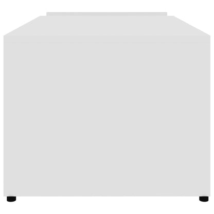Salontafel 90X45X35 Cm Bewerkt Hout Wit