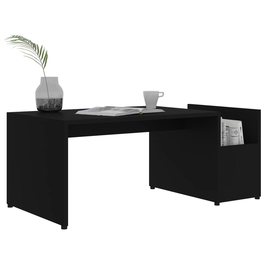 Salontafel 90X45X35 Cm Spaanplaat Zwart 1