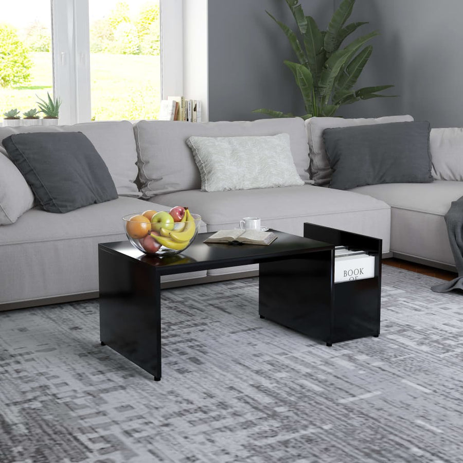 Salontafel 90X45X35 Cm Spaanplaat Zwart 1
