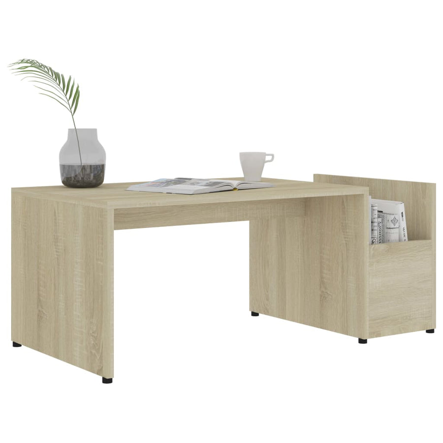 Salontafel 90X45X35 Cm Spaanplaat Sonoma Eikenkleurig 1