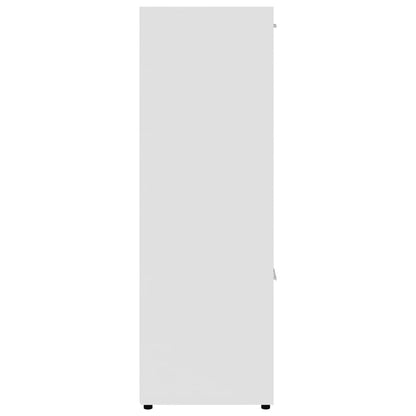 Boekenkast 90X30X90 Cm Bewerkt Hout Wit