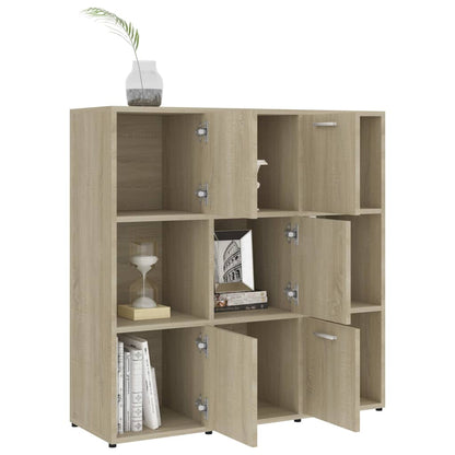 Boekenkast 90X30X90 Cm Spaanplaat Kleurig Sonoma eiken