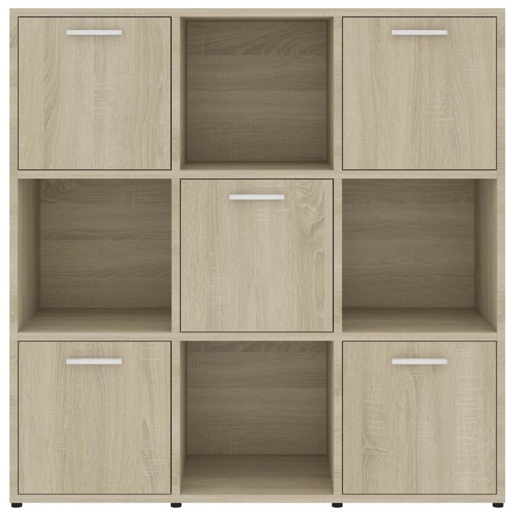 Boekenkast 90X30X90 Cm Spaanplaat Kleurig Sonoma eiken