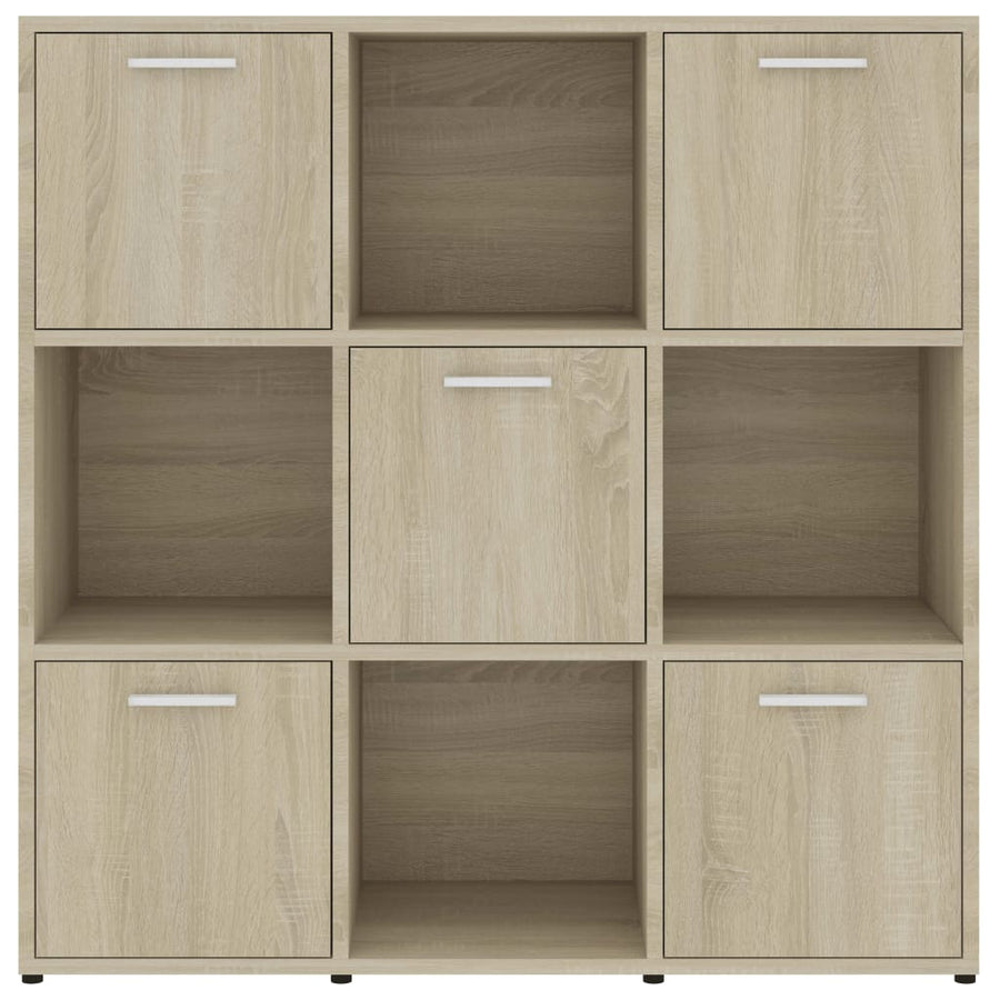 Boekenkast 90X30X90 Cm Spaanplaat Kleurig Sonoma eiken