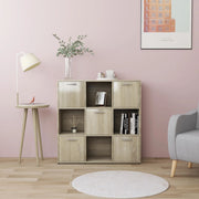 Boekenkast 90x30x90 cm spaanplaat sonoma eiken