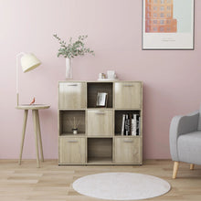 Boekenkast 90X30X90 Cm Spaanplaat Kleurig Sonoma eiken