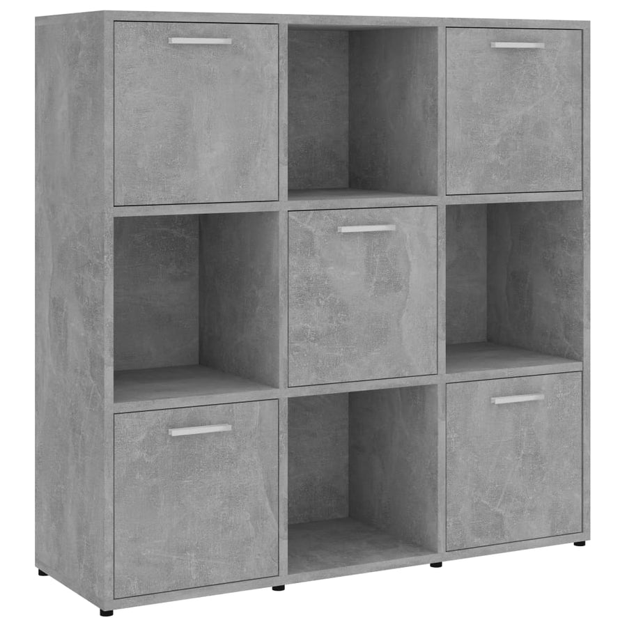Boekenkast 90X30X90 Cm Spaanplaat Betongrijs