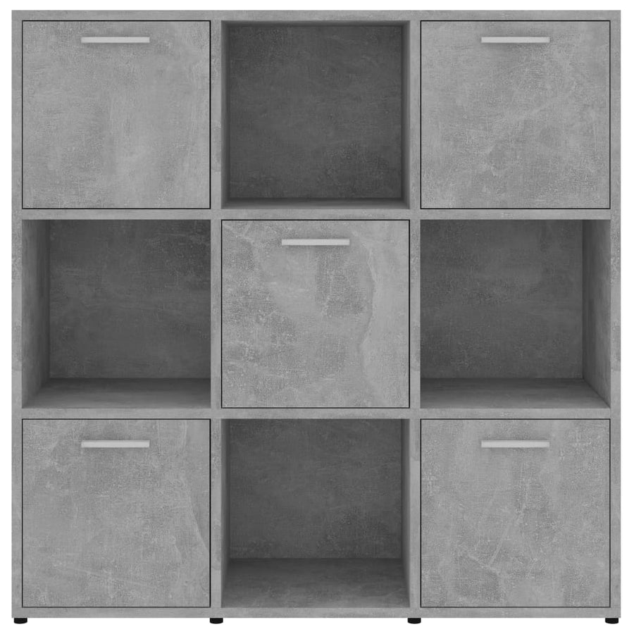 Boekenkast 90X30X90 Cm Spaanplaat Betongrijs