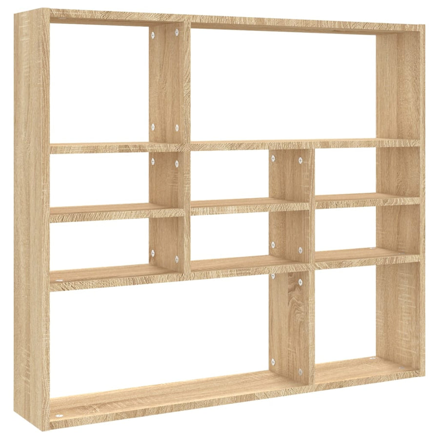 Wandschap 90x16x78 cm spaanplaat sonoma eikenkleurig Sonoma eiken