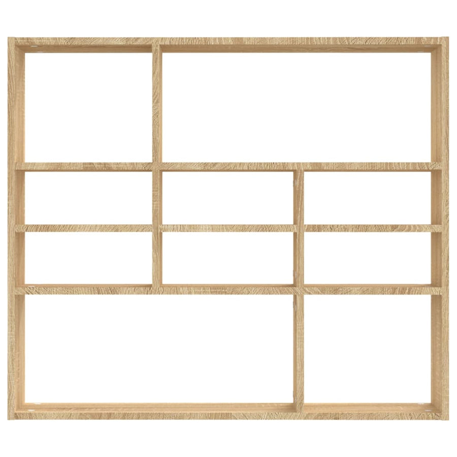 Wandschap 90x16x78 cm spaanplaat sonoma eikenkleurig Sonoma eiken