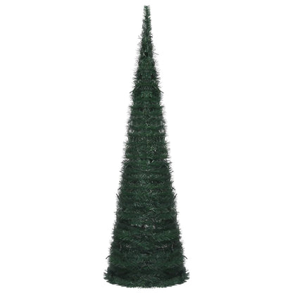 Kunstkerstboom met verlichting pop-up 150 cm groen