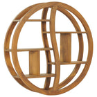 Wandschap 80x17,5x80 cm massief teakhout