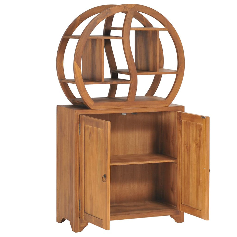 Kast Met Yin Yang Schap Massief Teakhout 70 x 30 x 130 cm