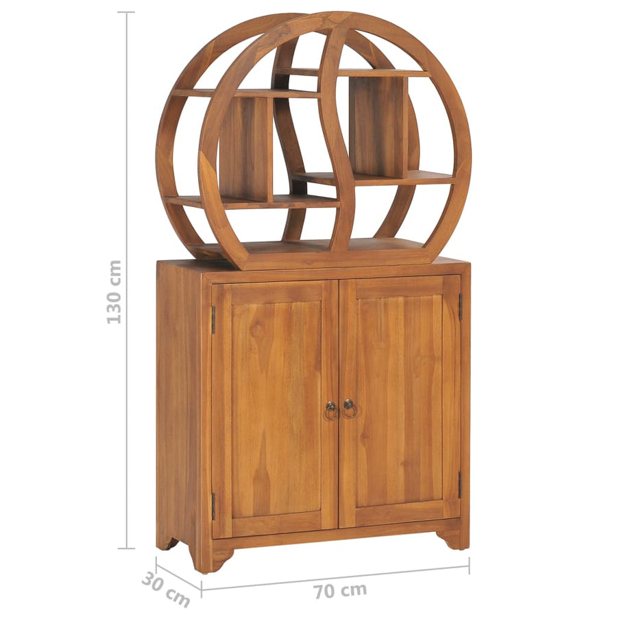 Kast Met Yin Yang Schap Massief Teakhout 70 x 30 x 130 cm