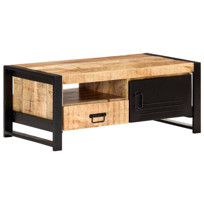 Salontafel 100X50X40 Cm Ruw Mangohout massief mangohout