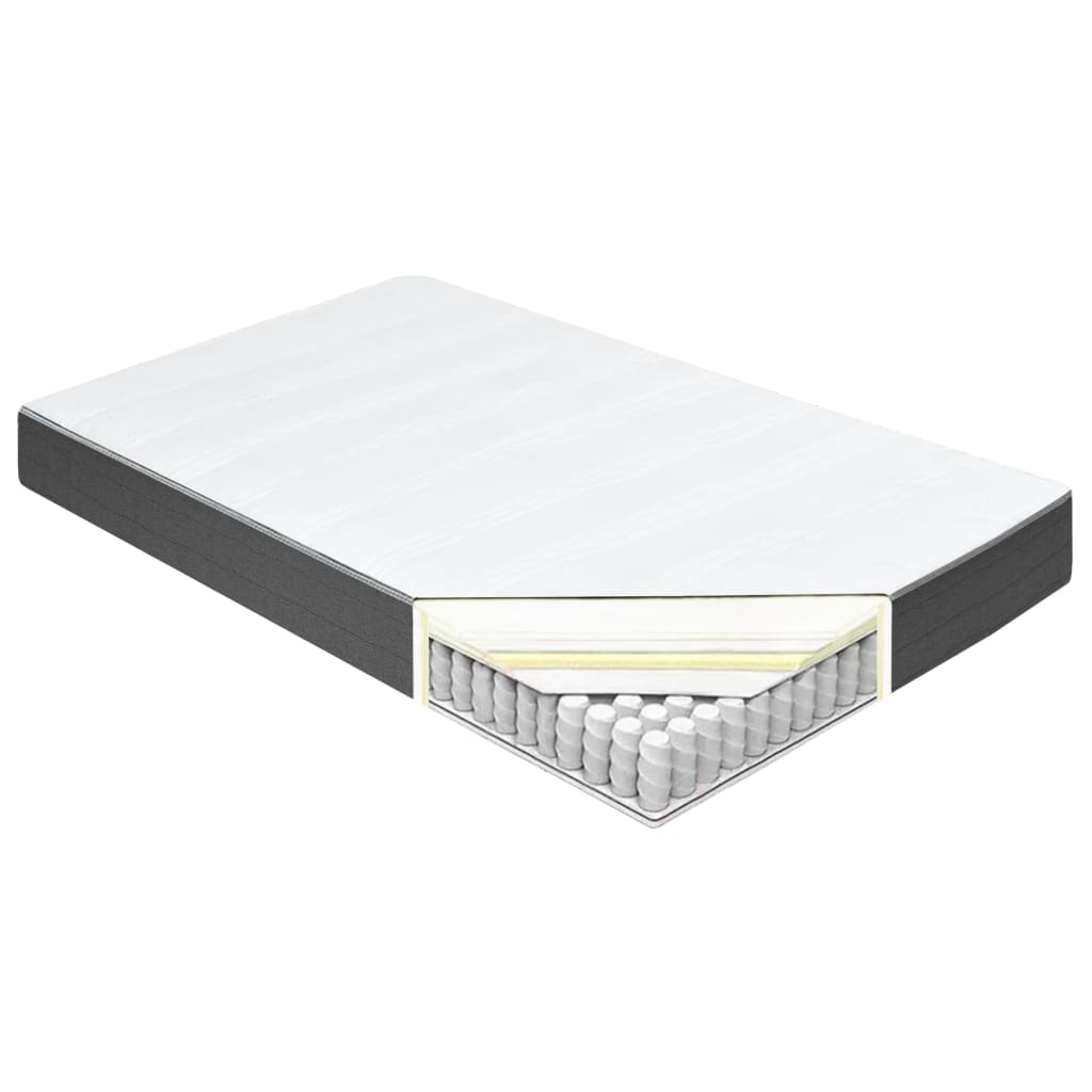 Boxspring Stof Donkergrijs 180 x 200 cm