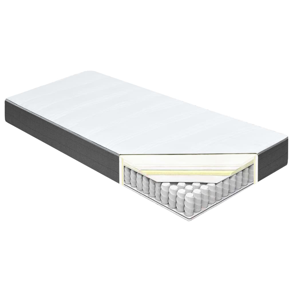 Boxspring Stof Donkergrijs 200 x 200 cm