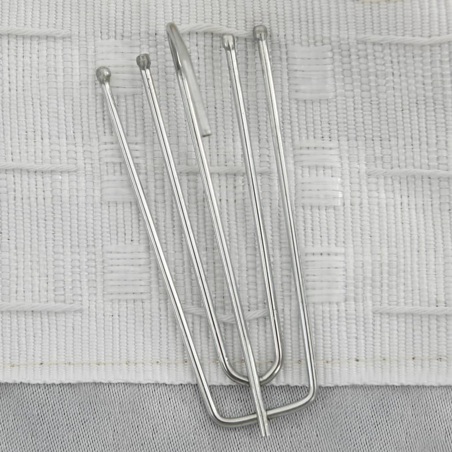 Gordijnen Linnen-Look Verduisterend Haken 140 x 245 cm Beige
