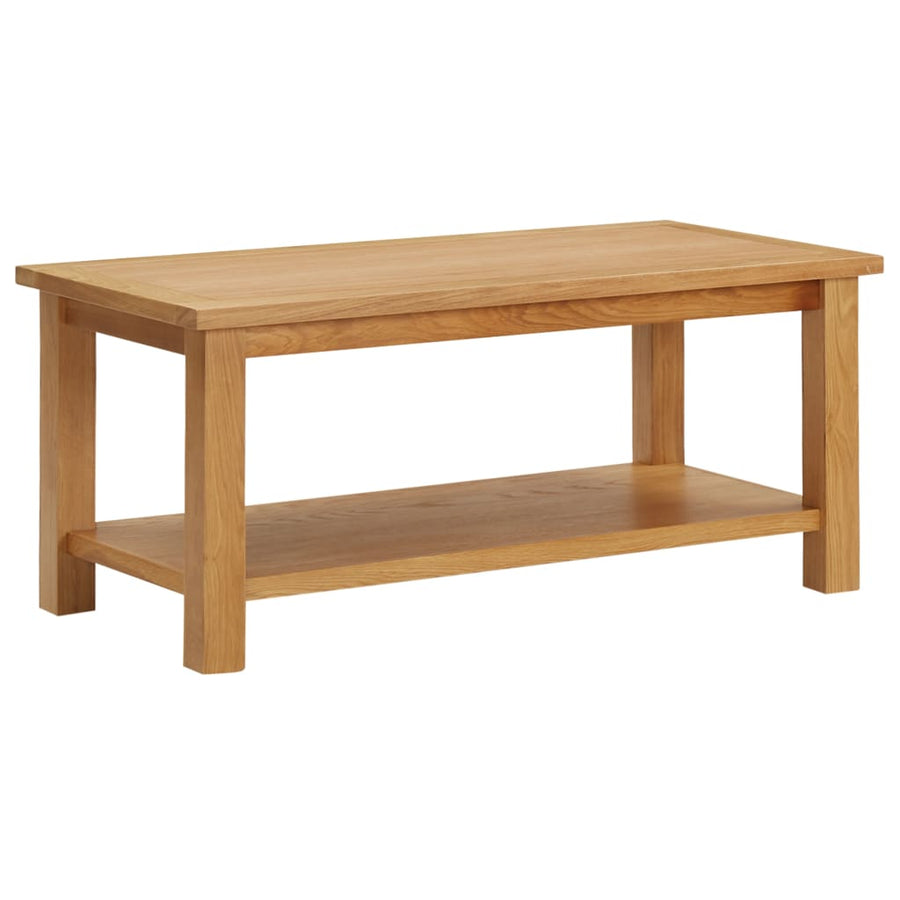 Salontafel massief eikenhout 90 x 45 x 40 cm Donkerbruin