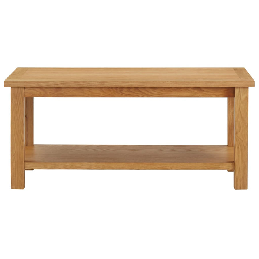 Salontafel massief eikenhout 90 x 45 x 40 cm Donkerbruin